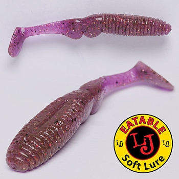 картинка Виброхвосты съедобные LJ Pro Series MISTER GREEDY 5.0in (12.70)/S13 3шт. от магазина Fisherman Market
