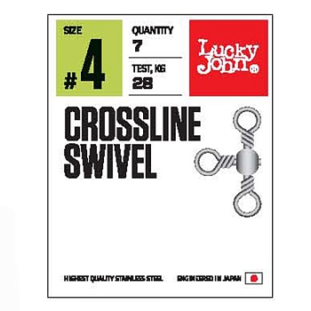 картинка Вертлюги трехстор. LJ Pro Series CROSSLINE SWIVEL 004 6шт. от магазина Fisherman Market