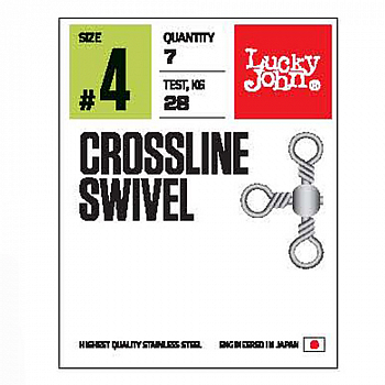картинка Вертлюги трехстор. LJ Pro Series CROSSLINE SWIVEL 004 6шт. от магазина Fisherman Market