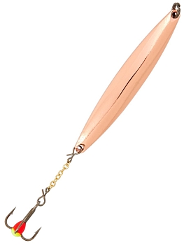 картинка Блесна вертикальная зимняя Lucky John NAIL BLADE с цепочкой и тройником 55мм C блистер от магазина Fisherman Market
