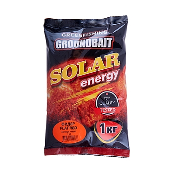 картинка Прикормка GF Solar Energy Фидер Flat Red 1кг от магазина Fisherman Market