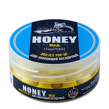 картинка Бойлы насадочные плавающие Sonik Baits HONEY Fluo Pop-ups 11мм 50мл (Мед) от магазина Fisherman Market