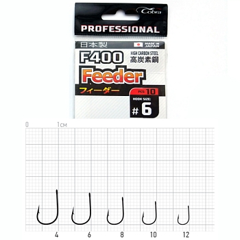 картинка Крючки Cobra Pro FEEDER сер.F400 разм.008 10шт. от магазина Fisherman Market