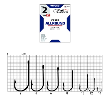 картинка Крючки Cobra ALLROUND сер. CA126 разм. 004 10шт. от магазина Fisherman Market