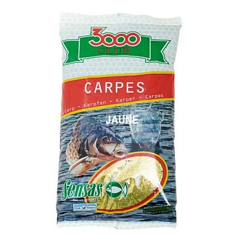 картинка Прикормка Sensas 3000 Club CARP Jaune 1кг от магазина Fisherman Market