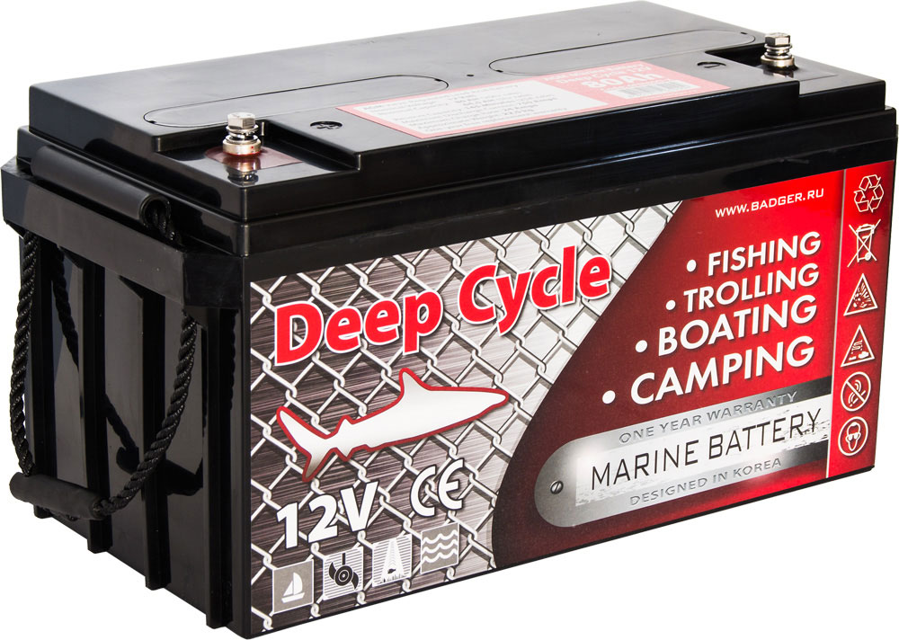 картинка Аккумулятор MARINE DEEP CYCLE AGM (глубокой разрядки, 80 а/ч) от магазина Fisherman Market